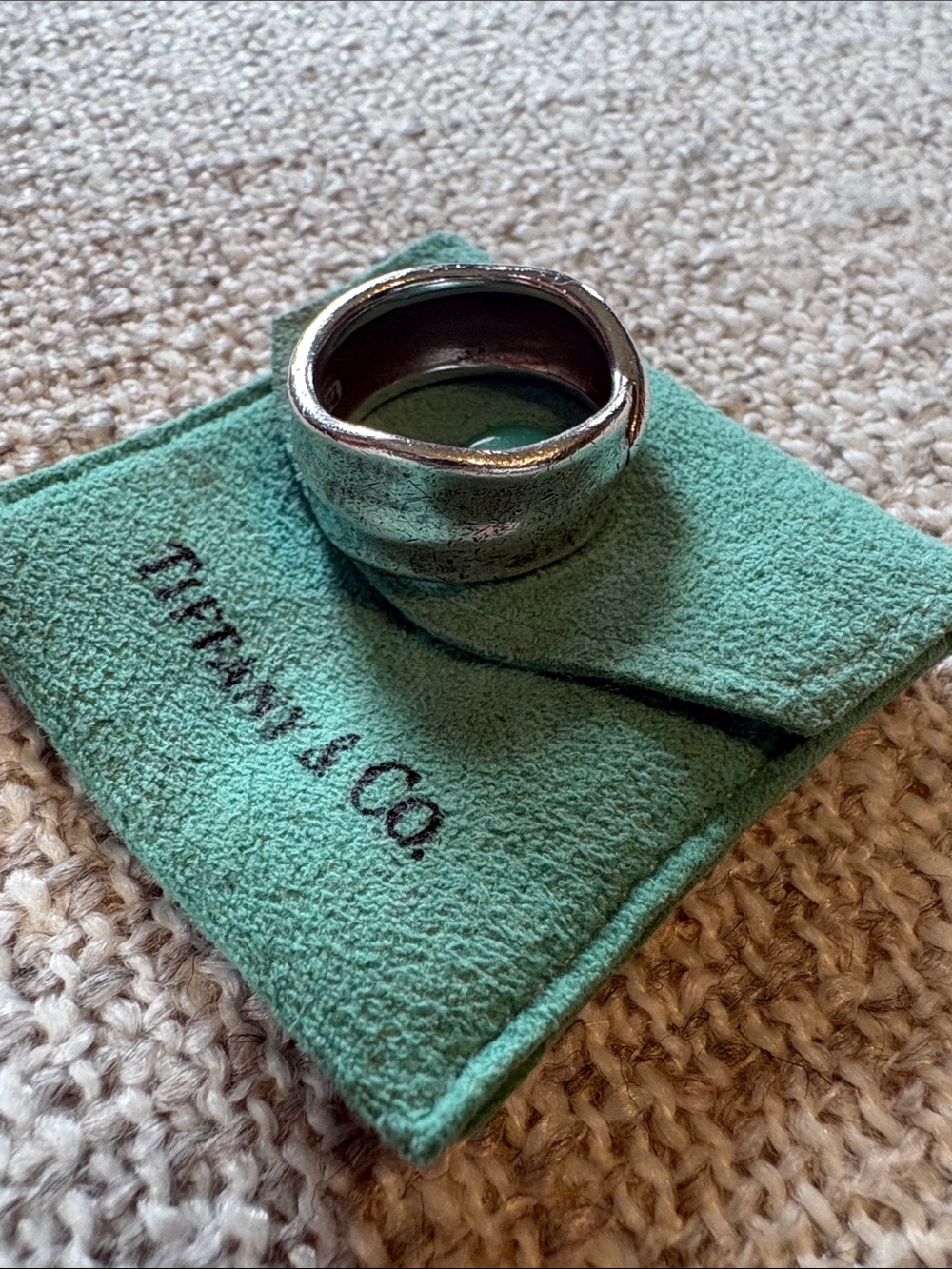 Tiffany‎ & Co Sterling Silver Sculptural Ring Vintage Y2K Elsa Peretti Style 925
